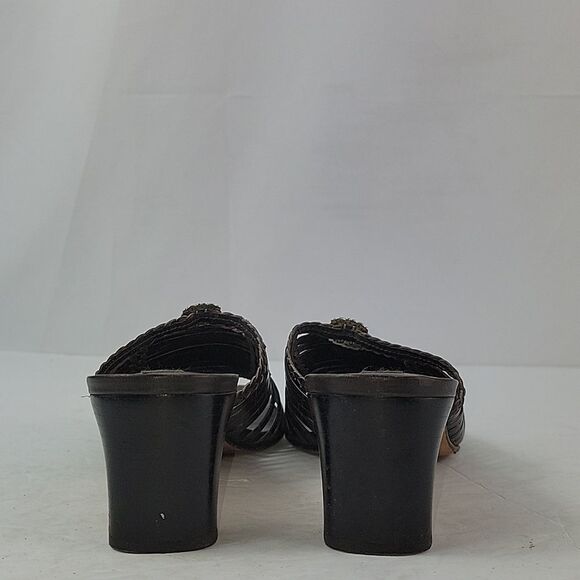 Brighton Freddi Brown Leather Strappy Heeled Women's Mule - Picture 5 of 15